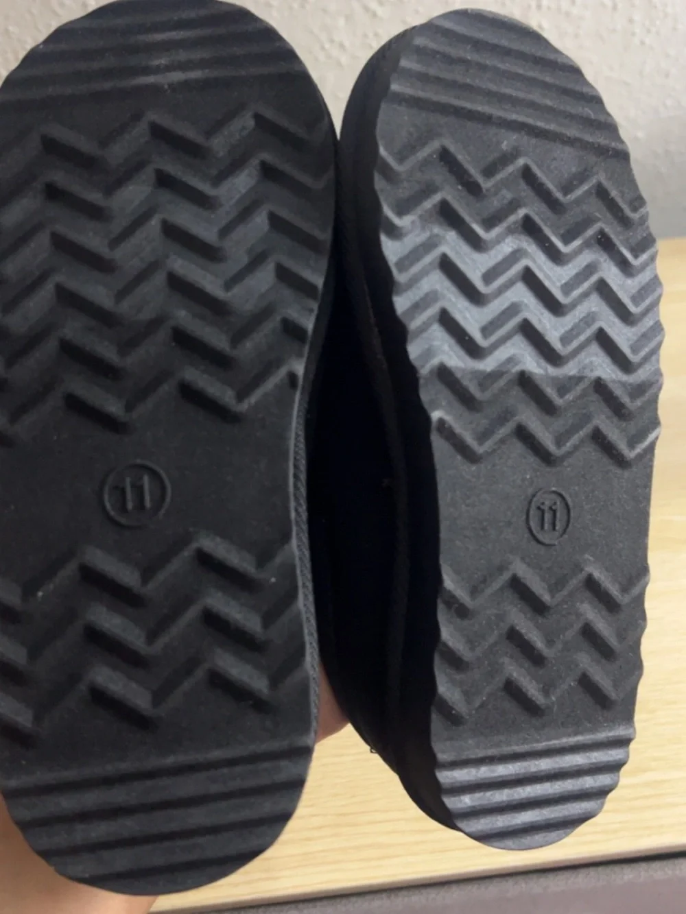 Target Black Faux Fur Lined Slip-On
